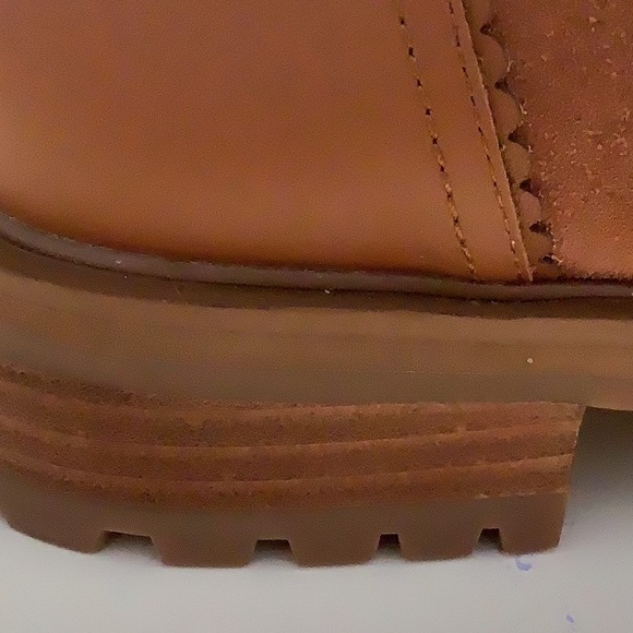 GREAT PRICE ❗️Kate Spade Tan Suede Boots with White Fur Trim Size 9.5. New - Picture 8 of 8